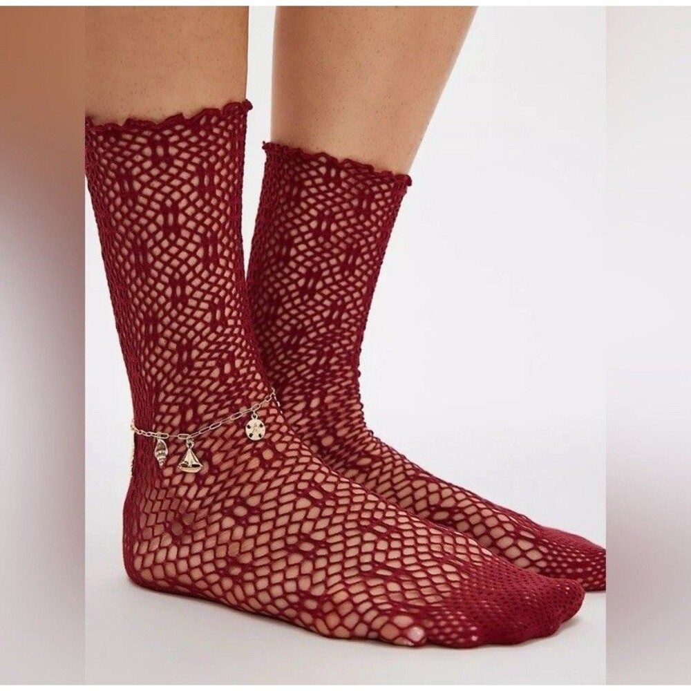 Free People Poppy Crochet Socks